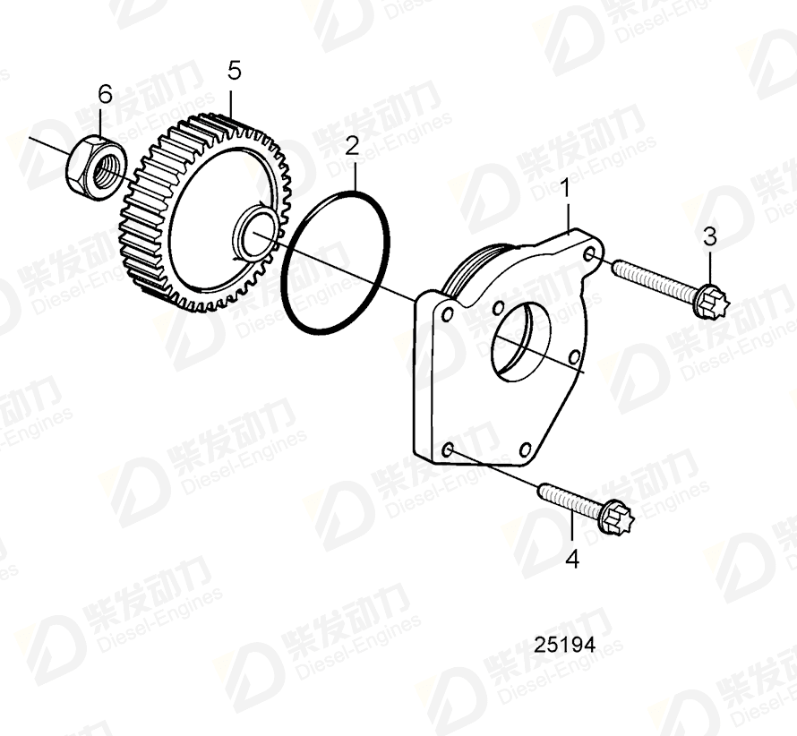 volvo penta Flange 20464467 Drawing volvo penta Flange 20464467 Drawing